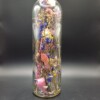 Droogbloemen in een magische fles met ledlampjes