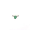 Emerald 6X8 Oval Triquetra Silver