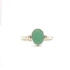 Emerald 6X8 Oval Triquetra Silver