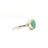Emerald 6X8 Oval Triquetra Silver