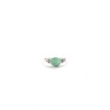 Emerald Facet Oval Triquetra Silver