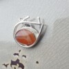 Flaming Carnelian, uniek ontwerp zilveren hanger
