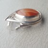 Flaming Carnelian, uniek ontwerp zilveren hanger