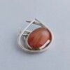 Flaming Carnelian, uniek ontwerp zilveren hanger