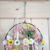 Flowerpowerring met fleurige droogbloemen