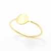 Gold Plated Ring With Big Round