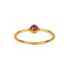 Gold Plated Ring With Small Red Onyx