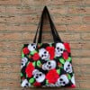 Gothic Shopper Tas – Stoere Schoudertas met Schedels en Rozen