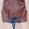 Handgemaakte leren gilet top