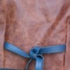 Handgemaakte leren gilet top