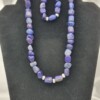 Handgemaakte sieraden set natuursteen - blauw