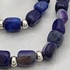 Handgemaakte sieraden set natuursteen - blauw