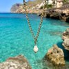 Handgemaakte statement zoetwater parelketting