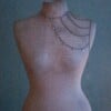 Handmade one shoulder jewelry with 'Guardian Bells'