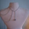 Handmade one shoulder jewelry with 'Guardian Bells'