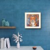 Hond - handgedrukte linosnede print