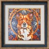 Hond - handgedrukte linosnede print