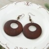 Houten oorbellen