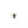 Iolite 6X8 Oval Triquetra Gold