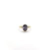 Iolite 6X8 Oval Triquetra Gold