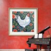 Kip - handgedrukte linosnede print