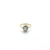 Labradorite 6X8 Oval Triquetra Gold