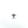 Larimar 6X8 Oval Triquetra Silver