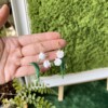 Micro Gehaakte Lelietjes-van-Dalen Oorbellen – Bloem Oorbellen