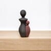 Modern 3d geprint beeldje mama met 1 kind