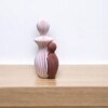 Modern 3d geprint beeldje mama met 1 kind