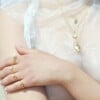 Moonstone Baguette Necklace Silver