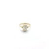 Mother of Pearl 6X8 Oval Triquetra Gold