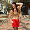 Oranje croptop