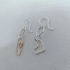 Organic oorhangers, uniek handgemaakt stel oorhangers