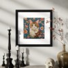 Poes - handgedrukte linosnede print
