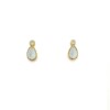 Rainbow Moonstone Droplet Studs
