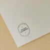 Rode garnaal kunstkaart - minimalistische zeevruchten illustratie voor keuken | A6 print 10x15 cm