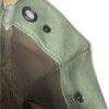 Schoudertas gemaakt uit oude vintage leren gaastra laarzen in de kleur beige.