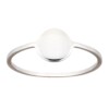 Silver Ring With Big Round
