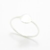 Silver Ring With Big Round