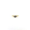 Tiny Labradorite Oval Triquetra Gold