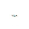 Tiny Larimar Oval Triquetra Silver