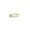 Tiny Rose Quartz Oval Triquetra Gold