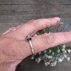 Zilveren meditatie ring, unisex design