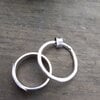 Zilveren meditatie ring, unisex design