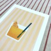 Zomers drankje kunstkaart – moderne cocktail illustratie voor keuken | A6 print 10x15 cm