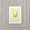 Zomers drankje kunstkaart – moderne cocktail illustratie voor keuken | A6 print 10x15 cm