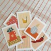Zomers drankje kunstkaart – moderne cocktail illustratie voor keuken | A6 print 10x15 cm