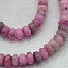 Handgemaakte sieraden set natuursteen - roze/grijs