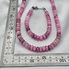 Handgemaakte sieraden set natuursteen - roze/grijs